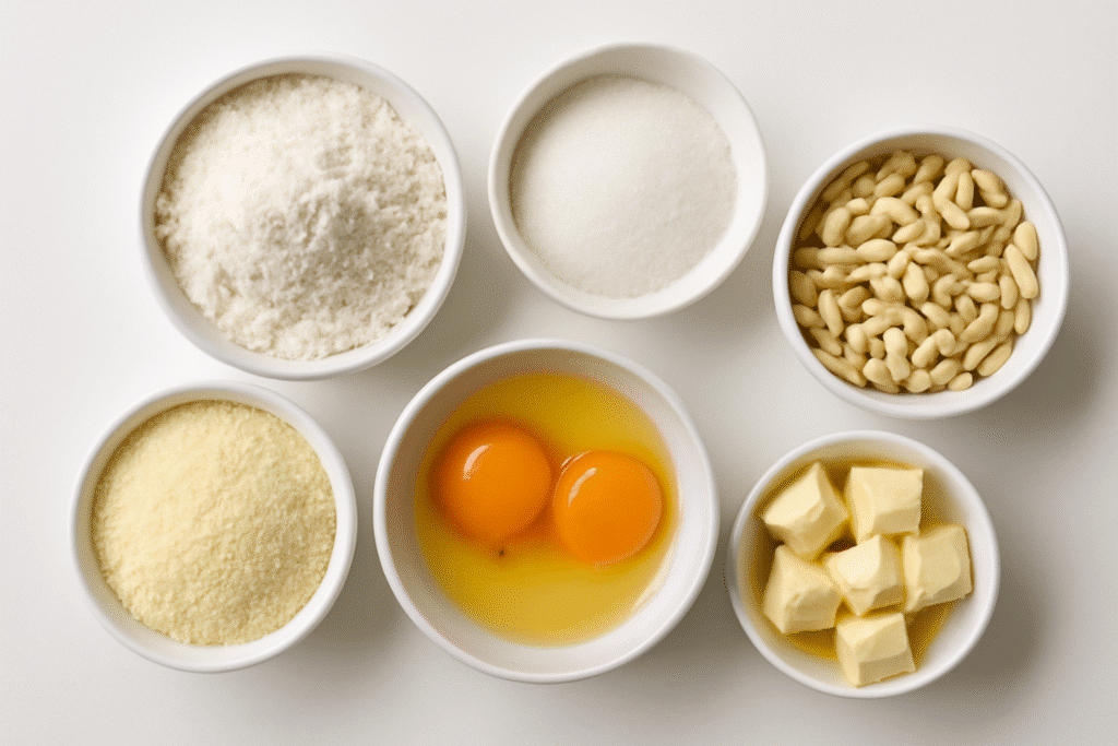 Ingredientes sin gluten para coca de San Juan