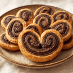 Palmeras de chocolate sin gluten recién horneadas
