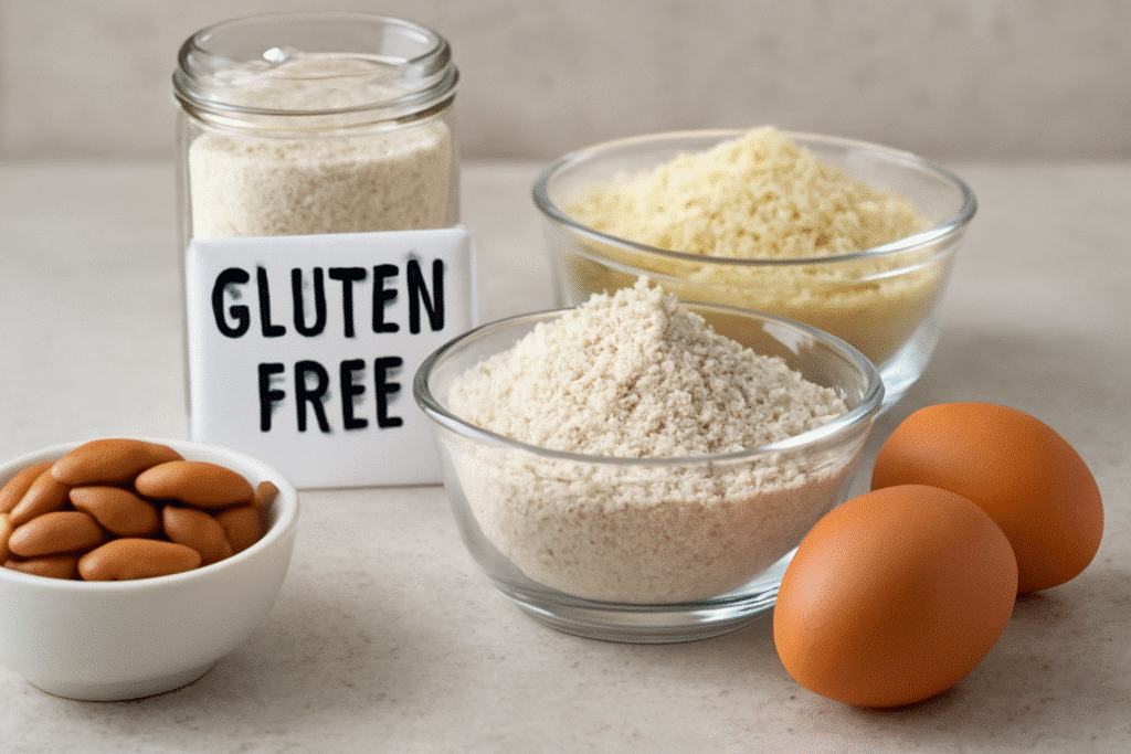 Ingredientes para hacer tortitas sin gluten