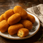Croqueta sin gluten casera crujiente y cremosa