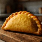 Empanada sin gluten casera recién horneada
