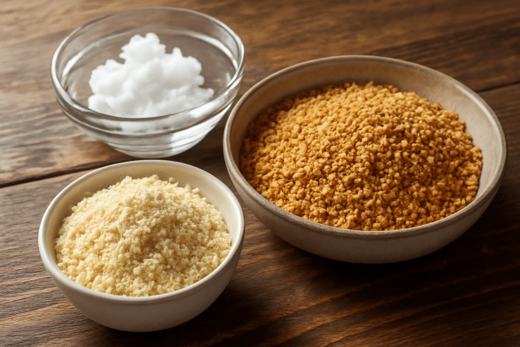 Ingredientes sin gluten para base de cheesecake