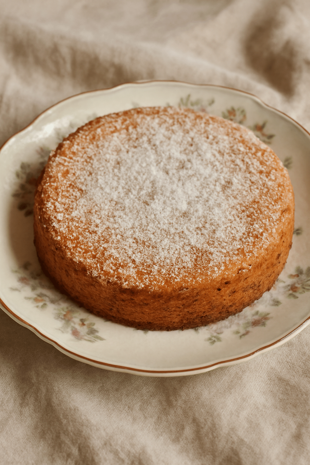 tartas sin gluten de almendra recién horneada