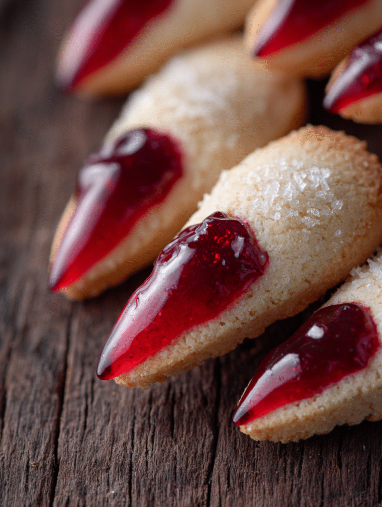 Halloween witch finger cookies