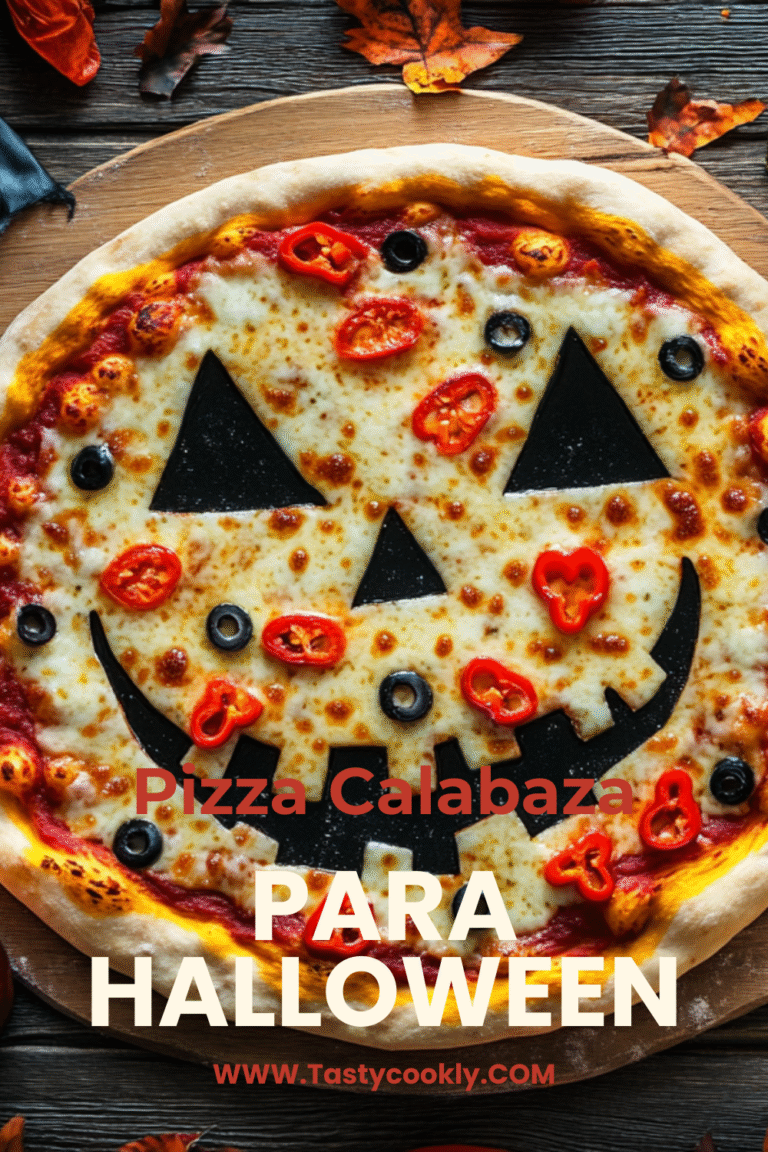 Pizza Calabaza para Halloween