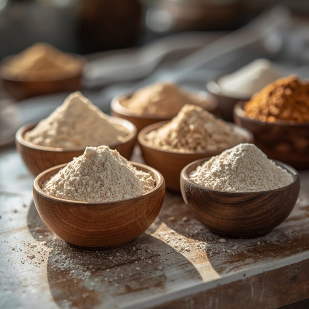 Harinas para panecillos sin gluten