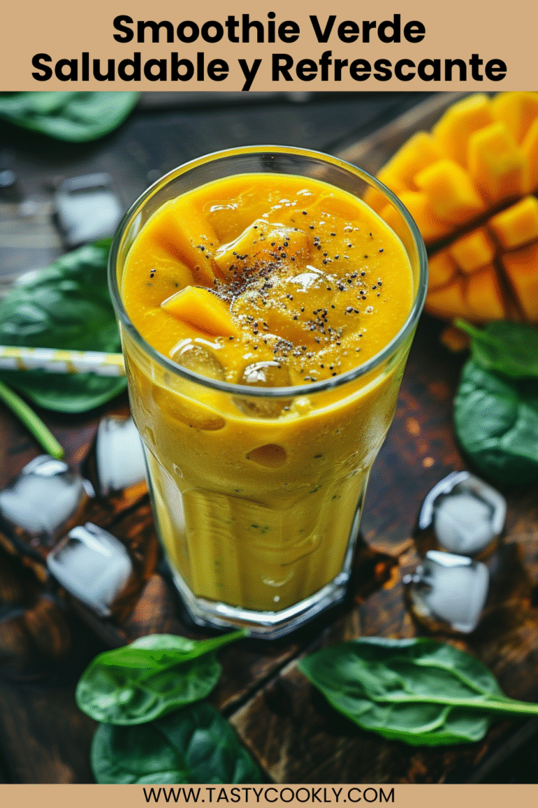 Smoothie Verde Saludable y Refrescante