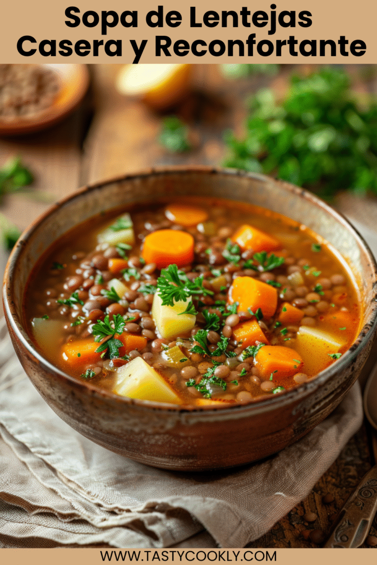 Sopa de Lentejas Casera