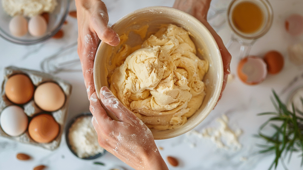 Preparando masa de Panettone sin gluten paso a paso