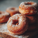 Rosquillas sin gluten caseras con azúcar glas