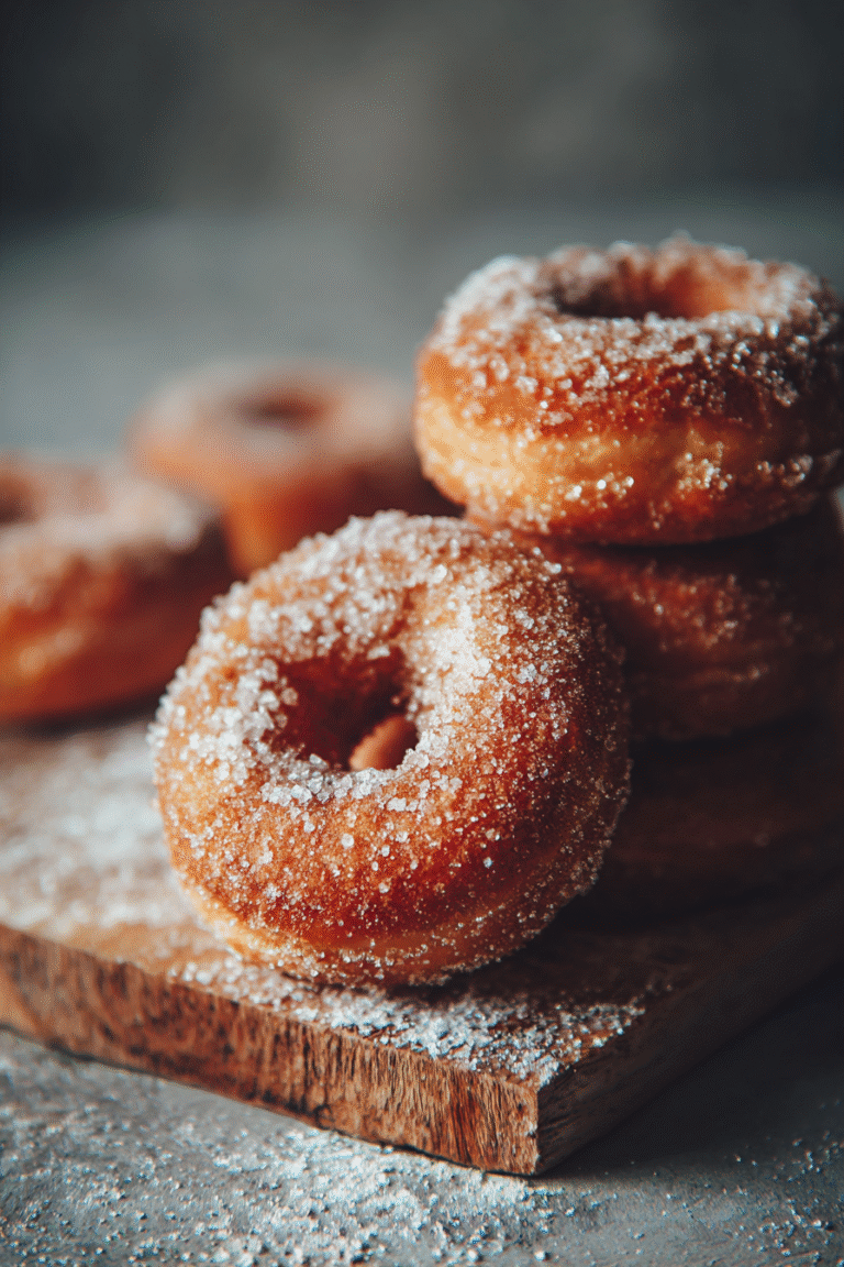 Rosquillas sin gluten caseras con azúcar glas