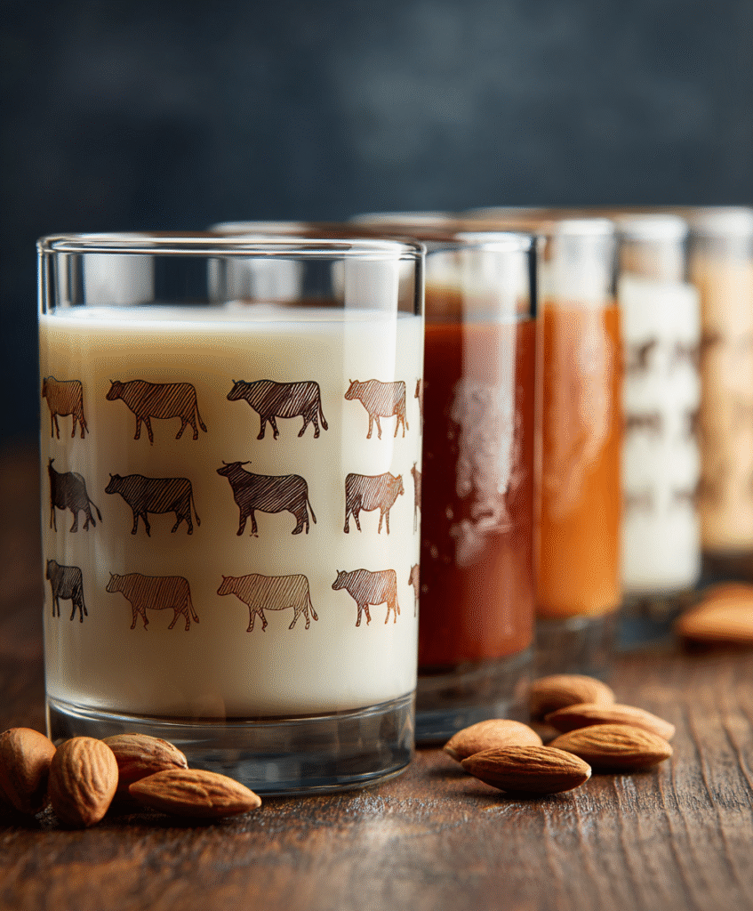 tipos de leche sin gluten