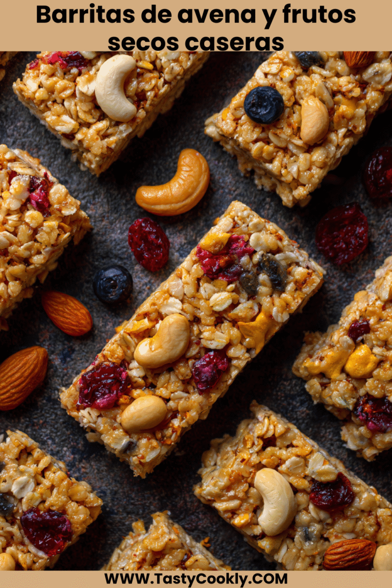 Barritas de avena y frutos secos