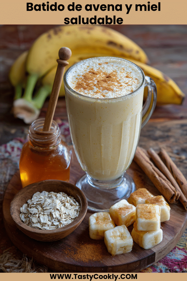 Batido de avena y miel