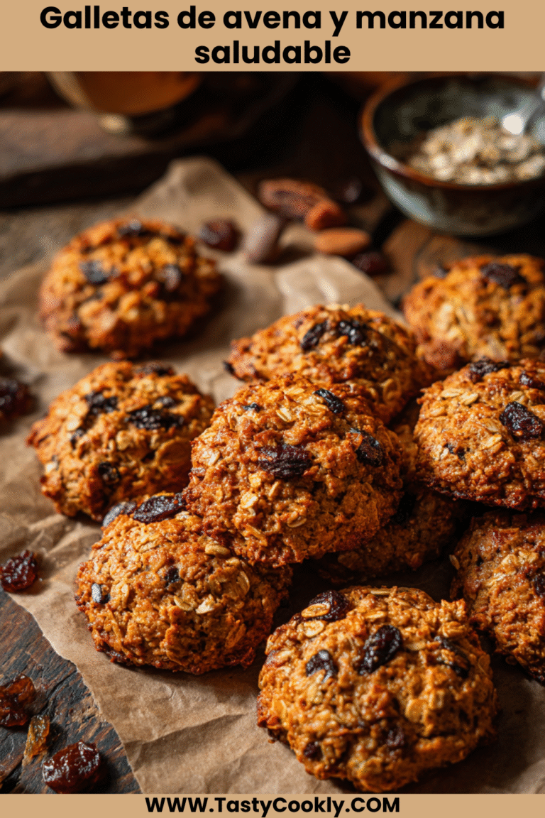 Galletas de avena y manzana