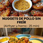 Nuggets de pollo caseros sin freír 3 NUGGETS DE POLLO SIN FREIR