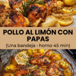 Pollo al limón con papas al horno 3 POLLO AL LIMON CON PAPAS