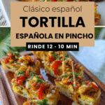 Pinchos de tortilla espanola