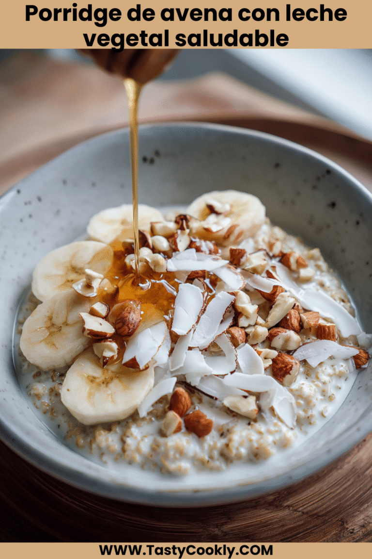 Porridge de avena con leche vegetal