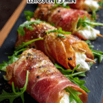 Rollitos de jamon serrano y queso crema