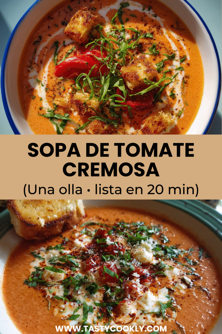 SOPA DE TOMATE CREMOSA