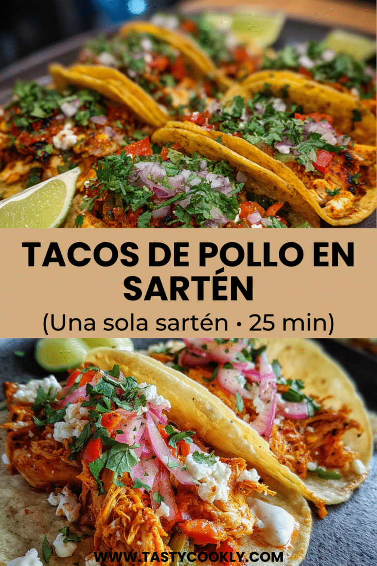 TACOS DE POLLO EN SARTEN