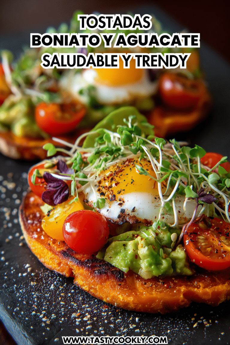 Tostadas de boniato con aguacate